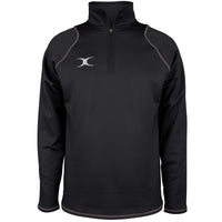2600 RCGG18 81513405 Top Quest 2 Quarter Zip Fleece Black Front