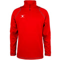 2600 RCGG18 81513605 Top Quest 2 Quarter Zip Fleece Red Front