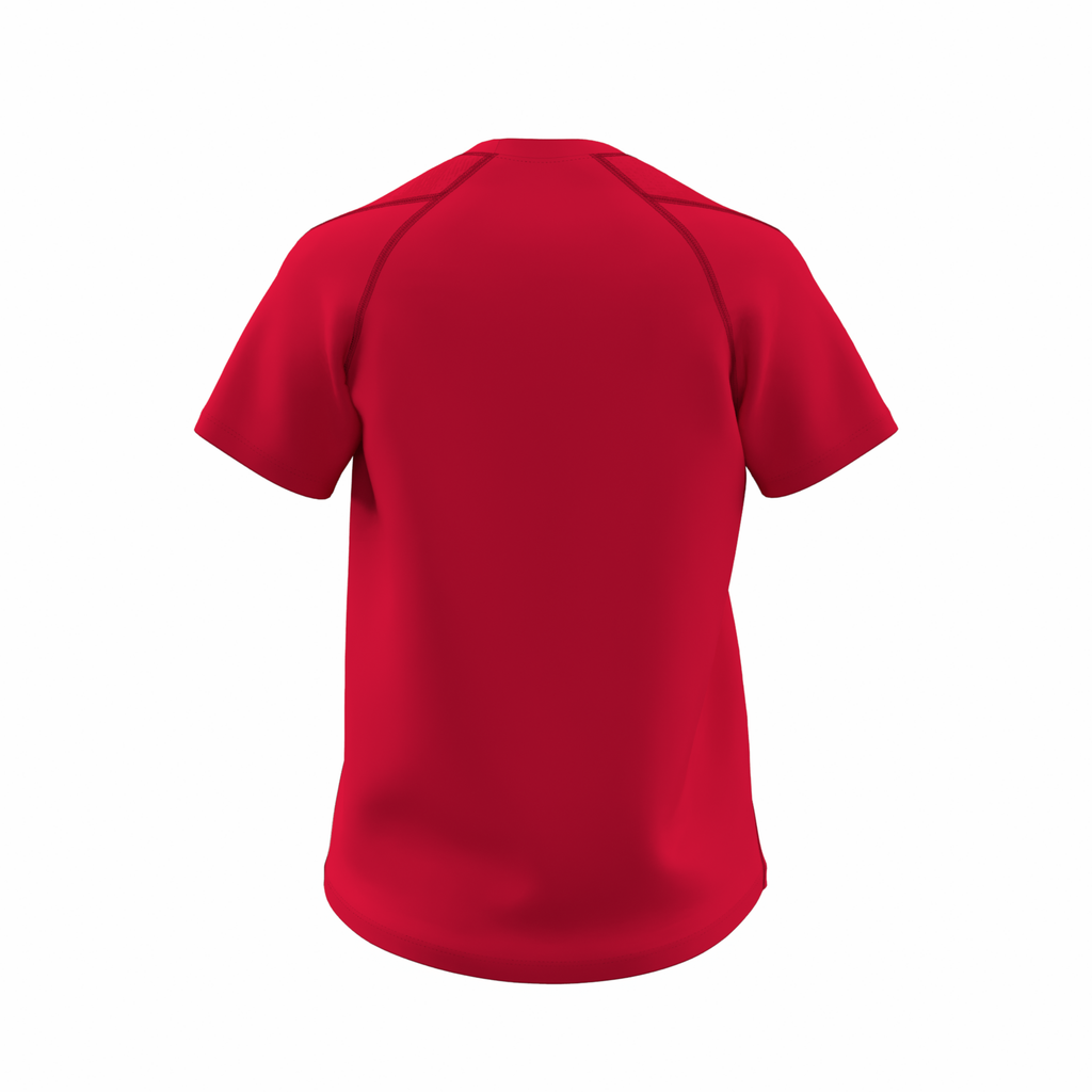 NCEE25Clothing GTS SS Tee Shirt Women's Red, Back