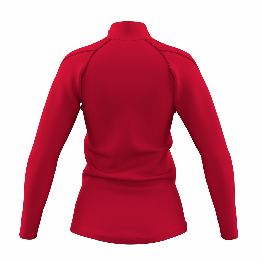 NCHC25Clothing GTS 14 Zip Fleece Women's Red, Back