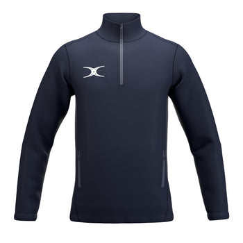 RCBS26Clothing JKT ATOM QTR ZIP DARK NAVY M-Front
