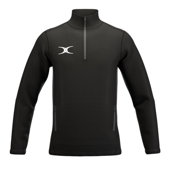 RCBT26Clothing JKT ATOM QTR ZIP BLACK M-Front