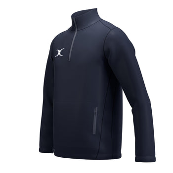 RCBT26Clothing JKT ATOM QTR ZIP DARK NAVY M-Three Quarters Left