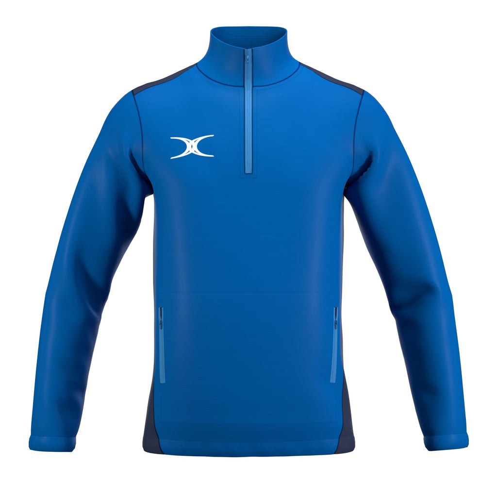 RCBT26Clothing JKT ATOM QTR ZIP ROYAL DARK NAVY M-Front