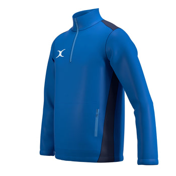 RCBT26Clothing JKT ATOM QTR ZIP ROYAL DARK NAVY M-Three Quarters Left