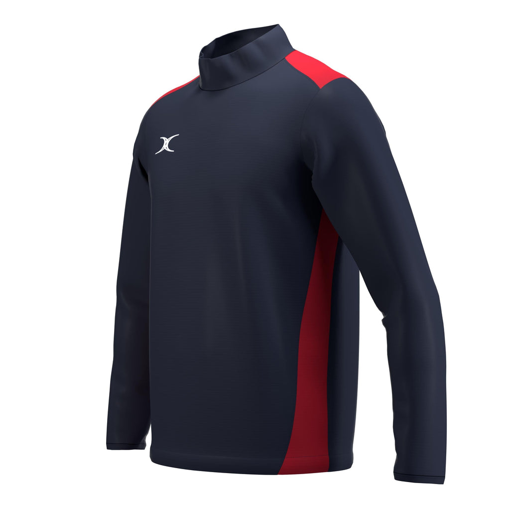 RCBX26Clothing JKT ATOM WARM UP DARK NAVY RED M-Three Quarters Left