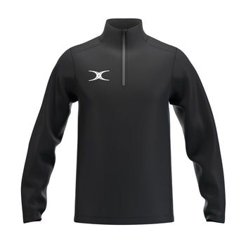 RCCC25Clothing TOP QTR ZIP FLEECE ATOM BLACK M-Front