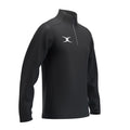 RCCC25Clothing TOP QTR ZIP FLEECE ATOM BLACK M-Three Quarter Right