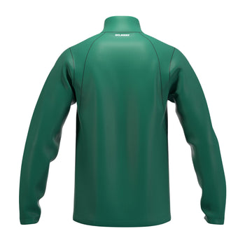 RCCC25Clothing TOP QTR ZIP FLEECE ATOM GREEN M-Back