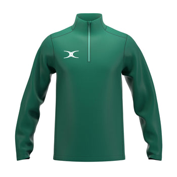 RCCC25Clothing TOP QTR ZIP FLEECE ATOM GREEN M-Front