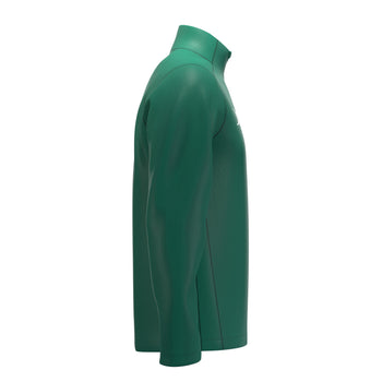 RCCC25Clothing TOP QTR ZIP FLEECE ATOM GREEN M-Right Side