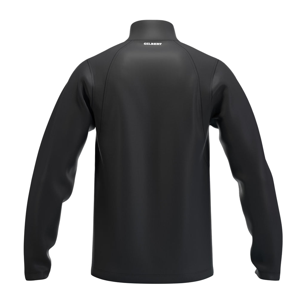 RCCD25Clothing TOP QTR ZIP FLEECE ATOM BLACK M-Back