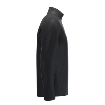 RCCD25Clothing TOP QTR ZIP FLEECE ATOM BLACK M-Right Side