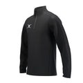 RCCD25Clothing TOP QTR ZIP FLEECE ATOM BLACK M-Three Quarter Left