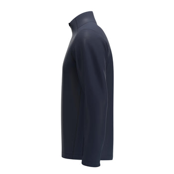 RCCD25Clothing TOP QTR ZIP FLEECE ATOM DARK NAVY M-Left Side