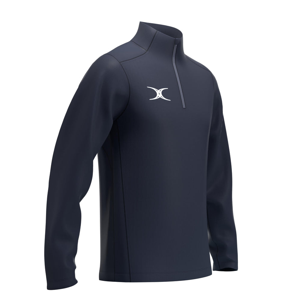 RCCD25Clothing TOP QTR ZIP FLEECE ATOM DARK NAVY M-Three Quarter Right