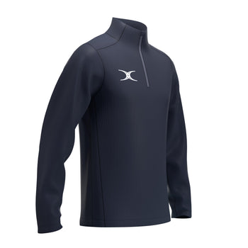 RCCD25Clothing TOP QTR ZIP FLEECE ATOM DARK NAVY M-Three Quarter Right
