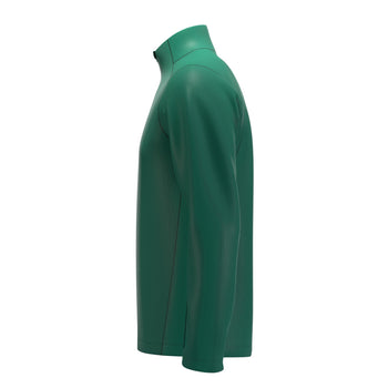 RCCD25Clothing TOP QTR ZIP FLEECE ATOM GREEN M-Left Side