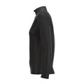 RCCE25Clothing TOP QTR ZIP FLEECE ATOM BLACK WOMEN 10-Left Side