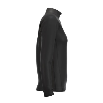 RCCE25Clothing TOP QTR ZIP FLEECE ATOM BLACK WOMEN 10-Right Side
