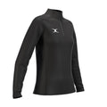 RCCE25Clothing TOP QTR ZIP FLEECE ATOM BLACK WOMEN 10-Three Quarters Right