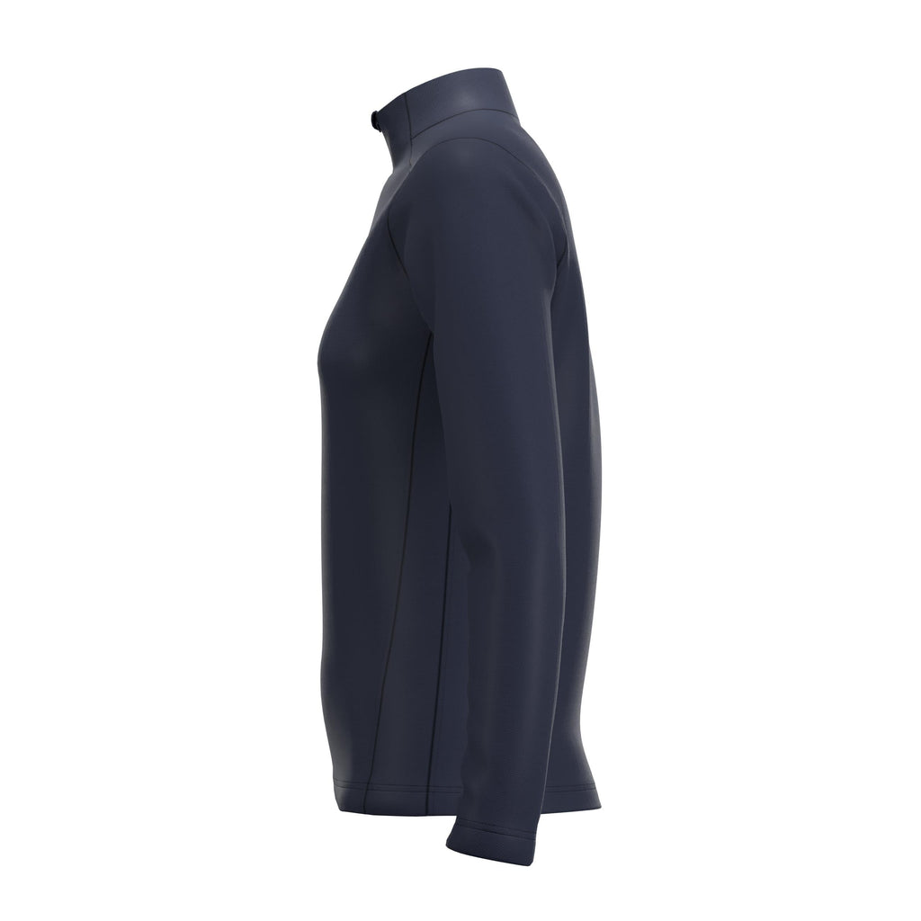 RCCE25Clothing TOP QTR ZIP FLEECE ATOM DARK NAVY WOMEN 10-Left Side