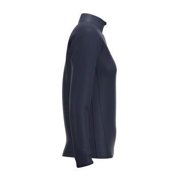 RCCE25Clothing TOP QTR ZIP FLEECE ATOM DARK NAVY WOMEN 10-Right Side