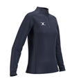 RCCE25Clothing TOP QTR ZIP FLEECE ATOM DARK NAVY WOMEN 10-Three Quarters Right