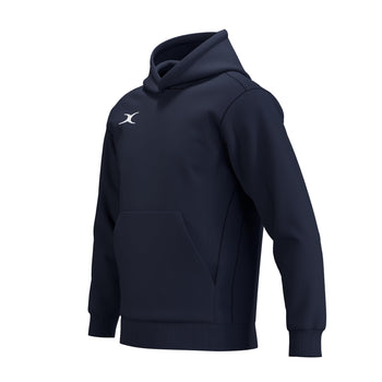 RCCO26Clothing TOP HOODIE ATOM DARK NAVY 9-10-Three Quarters Right