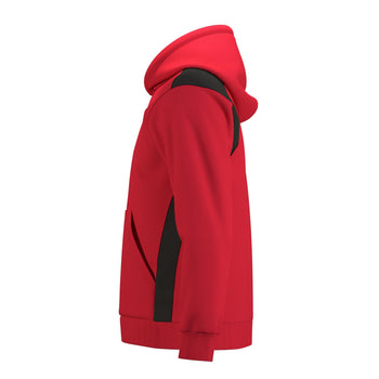RCCO26Clothing TOP HOODIE ATOM RED BLACK 9-10-Left Side