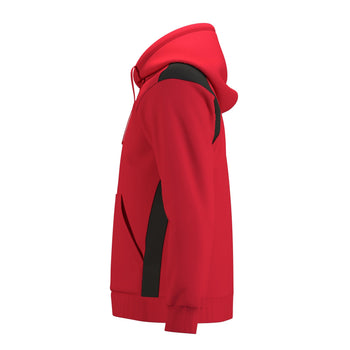 RCCP26Clothing TOP HOODIE ATOM RED BLACK M-Left Side