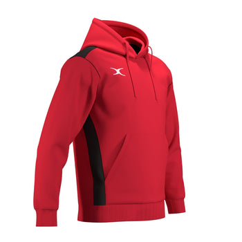 RCCP26Clothing TOP HOODIE ATOM RED BLACK M-Three Quarters Left