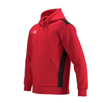 RCCP26Clothing TOP HOODIE ATOM RED BLACK M-Three Quarters Right