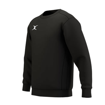 RCCU26Clothing TOP SWEAT ATOM BLACK M-Three Quarters Left
