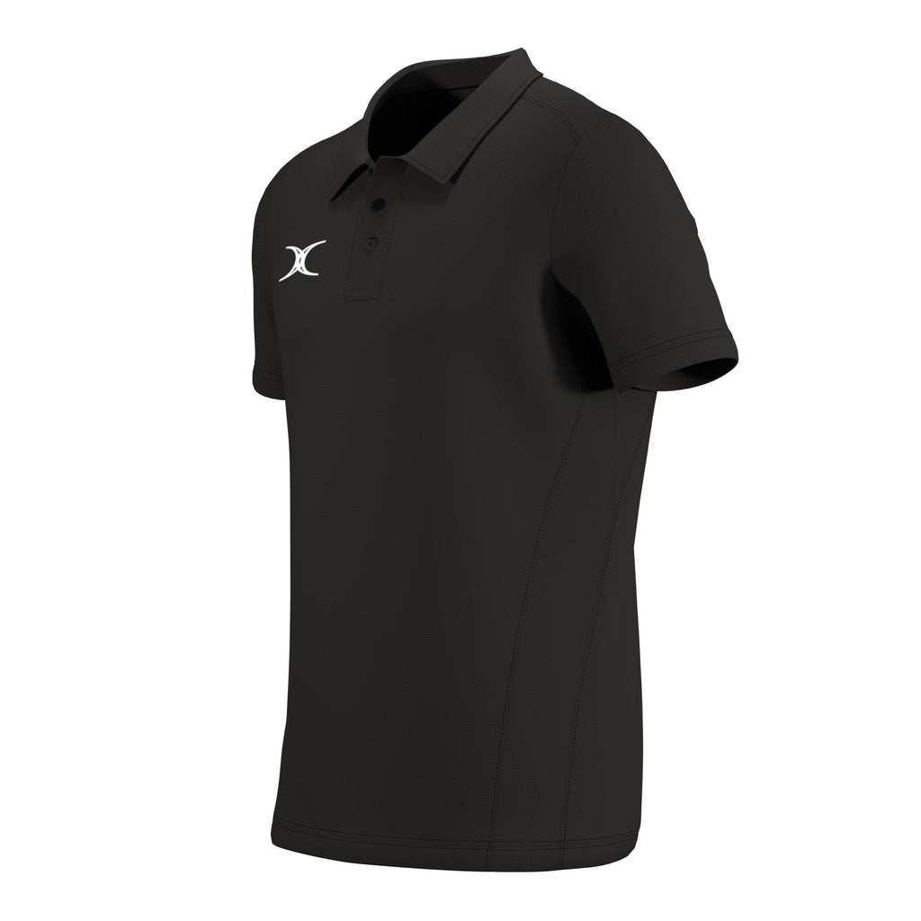 RCFL26Clothing POLO SHORT SLEEVE ATOM BLACK M-Three Quarters Left
