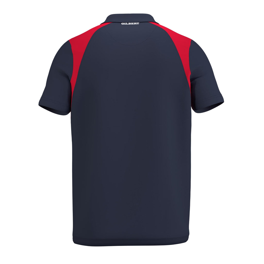 RCFM26Clothing POLO SHORT SLEEVE ATOM DARK NAVY RED M-Back