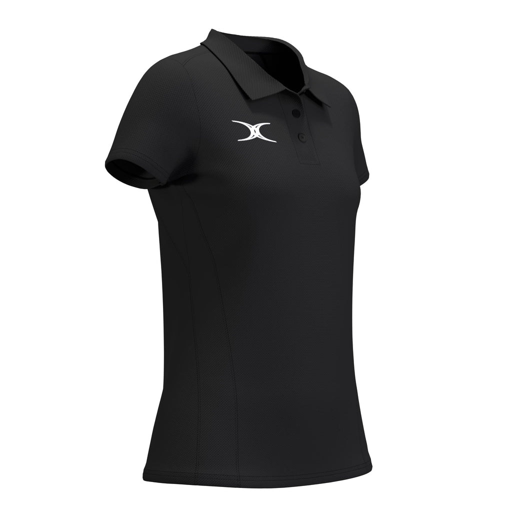 RCFN26Clothing POLO SHORT SLEEVE ATOM BLACK WOMEN 10-Three Quarters Right