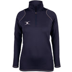 2600 RCGH18 81513905 Top Quest 2 Quarter Zip Fleece Ladies Dark Navy Front
