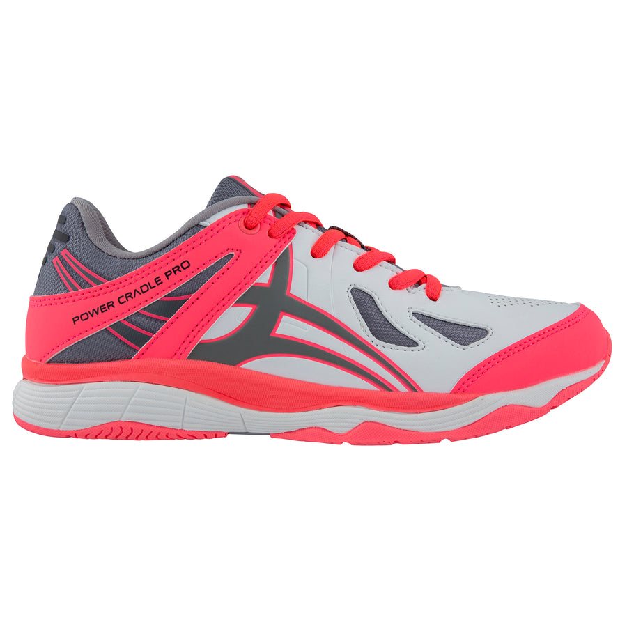 NSBB19Shoe Flare White Grey Hot Red 8, OUTSTEP